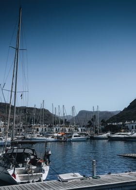 Marina with Sailboats