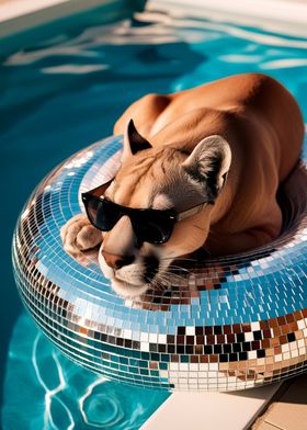 Cougar Pool Float