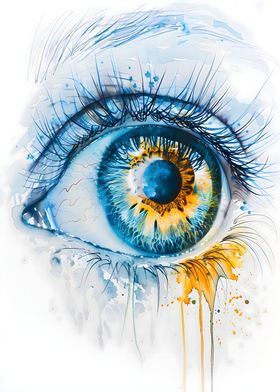 Watercolor Eye Art