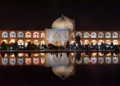 Night View of a Mosque