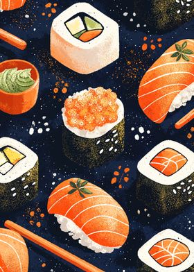 Sushi Illustration