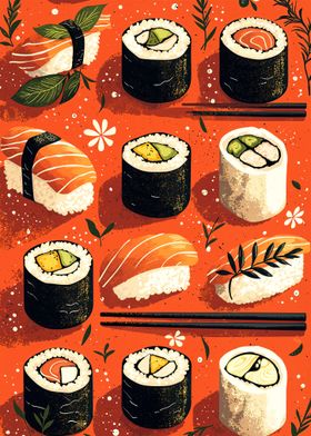 Sushi Pattern