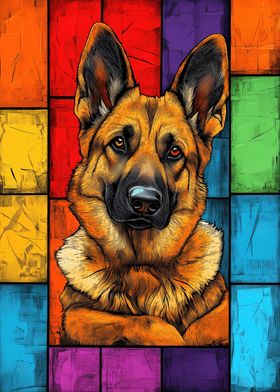 German Shepherd Portrait