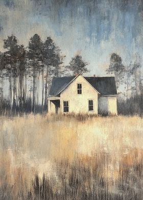 Rural Farmhouse Painting