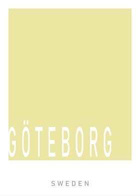 Gothenburg, Sweden Minimalist Print