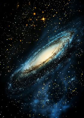 Spiral Galaxy in Space