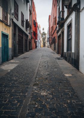 Cobblestone Street in Spain