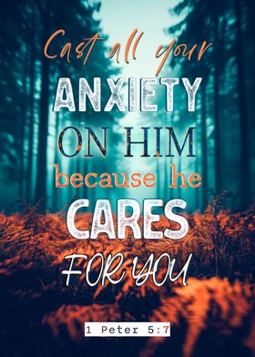 Bible Verse - Cast Your Anxiety