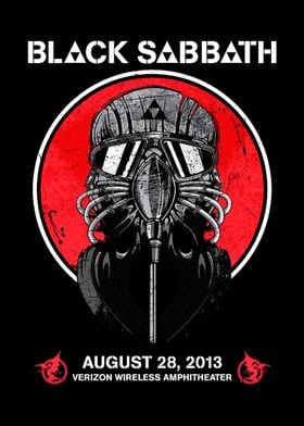 Black Sabbath Concert Poster