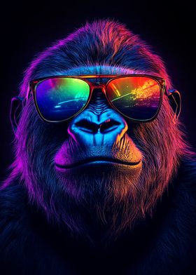 Cool Gorilla with Sunglasses