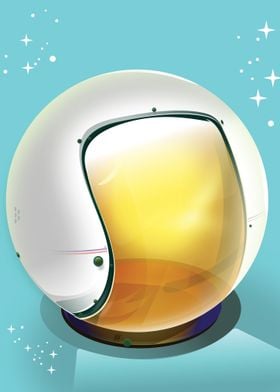 Space Helmet Illustration