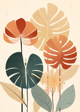 Tropical Leaf Art Print