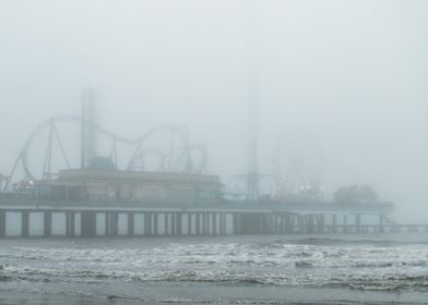 Foggy Galveston Pier