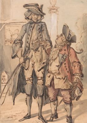 Two Gentlemen in 18th Century Attire