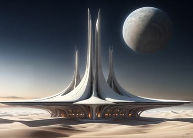 Futuristic Desert Cityscape