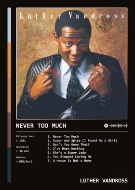 Never Too Much (1981) Album by Luther Vandross