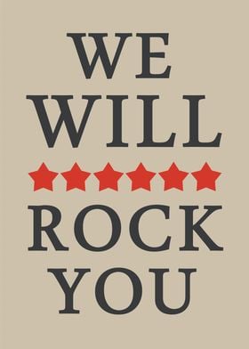 We Will Rock You Poster