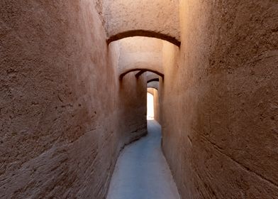 Narrow Alleyway with Arches