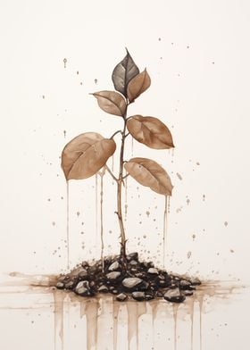 Withered Sapling Flora art