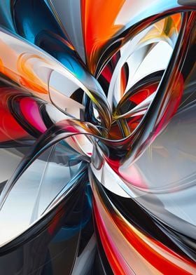 Abstract Art Chrome