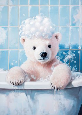 Polar Bear Bath Time