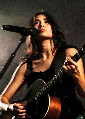 Female Musician with Guitar