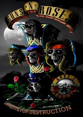 Guns N' Roses Skull Artwork