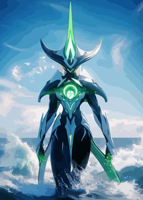 Green & Blue Warframe