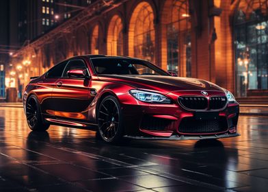 Red BMW M6 Coupe