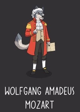 Wolf Mozart Cartoon