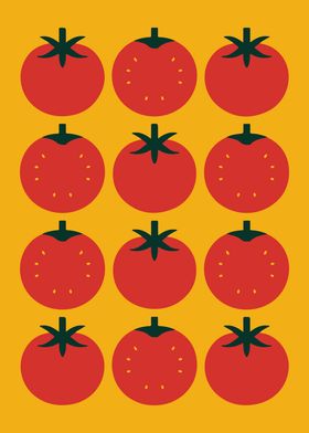 Tomato Garden Pop Art: Bold and Fresh