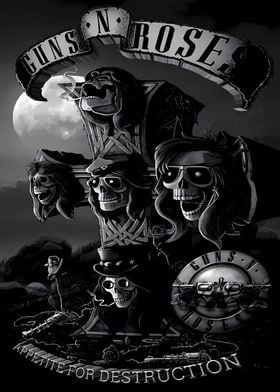 Guns N' Roses Skull Artwork