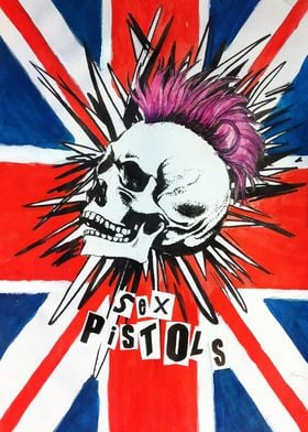 Sex Pistols Skull Artwork