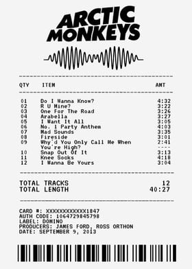 Arctic Monkeys Album Tracklist