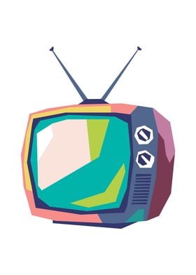 Retro TV Illustration 