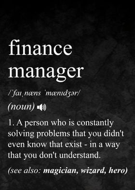 Finance Manager Definition