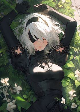 2B Sleeping in Flowers