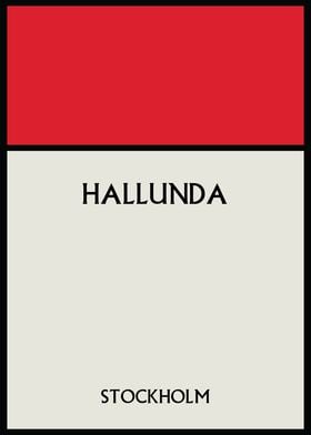 Hallunda Stockholm Poster