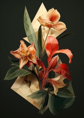 Floral Geometric Art