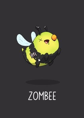 Zombie Bee Illustration