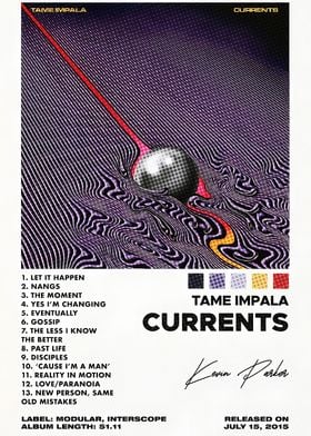 Tame Impala Currents Album Cover