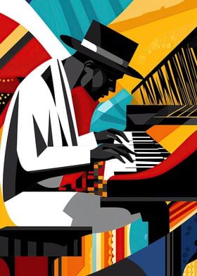 Jazz Pianist Poster