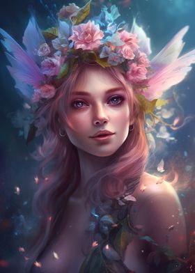 Floral Fairy Portrait