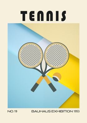 Tennis Bauhaus Mid Century