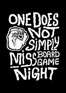 One Does Not - Funny Board Game Inspired Illustration Poster