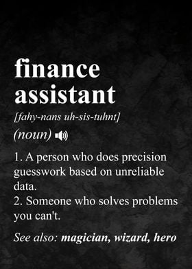 Finance Assistant Definition