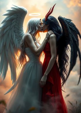 Angel and Demon Kiss