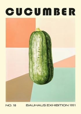 Cucumber Bauhaus Kitchen Art