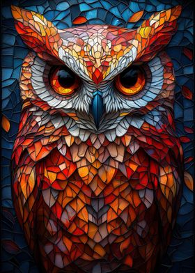 Stained Glass Owl