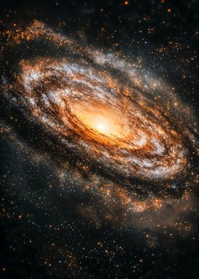 Spiral Galaxy in Space